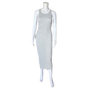 CAUTION TO THE WIND Womens Size Small Striped Cut Out Sleeveless Bodycon Dress